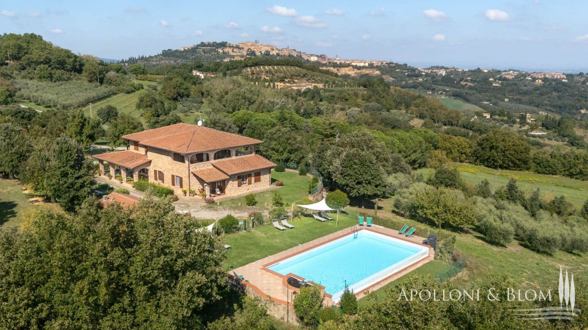 Country Villa with pool and charming open vista - Montepulciano